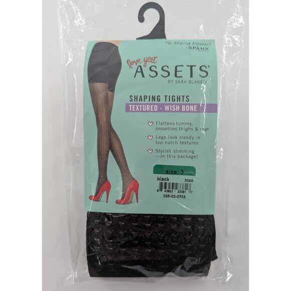 Spanx Assets Shaping Textured Tights Size 3 - Picture 1 of 7